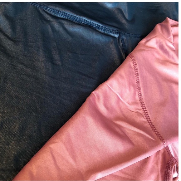 Teal Liquid Biker Shorts - Picture 3 of 5